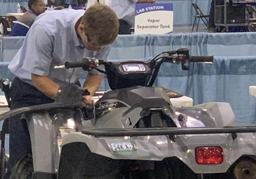 Peter Paul during the SkillsUSA competition.